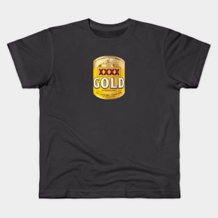 Gold Stubby Logo Beer Kids T-Shirt